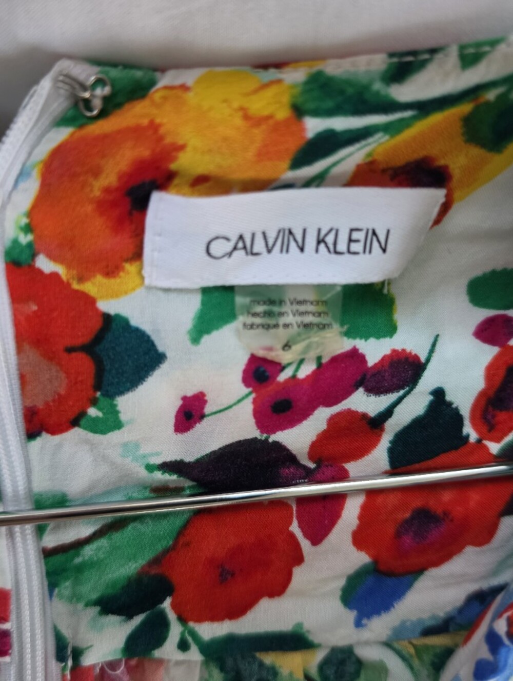 Calvin Klein Multicolor Floral Midi Dress - Picture 7 of 9